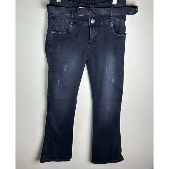 Push Up Stretch flared Leg Womens Black Jeans Colombian Tight Butt Lifting Faja - Picture 2 of 15